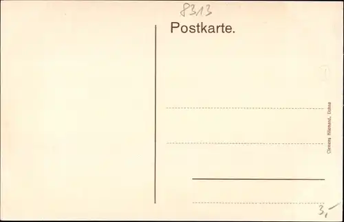 Ak Dohna in Sachsen, Partie mit der Kirche