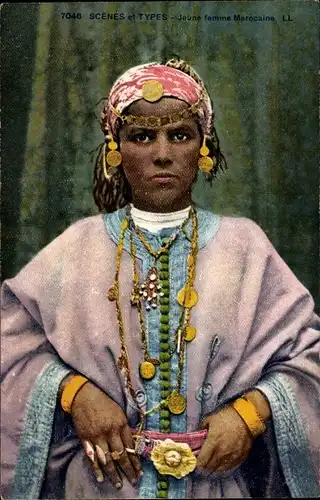Ak Jeune Femme Marocaine, Maghreb, Schmuck