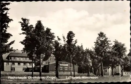 Ak Oberholzhau Rechenberg Bienenmühle Erzgebirge, Fischerbaude