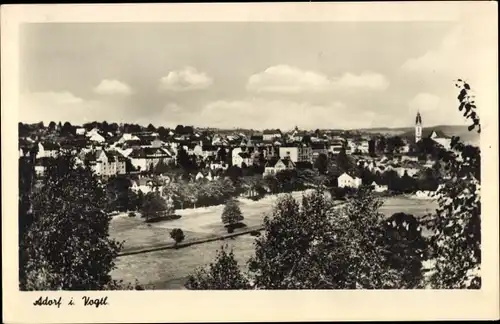 Ak Adorf Vogtland, Ortsansicht mit Kirche