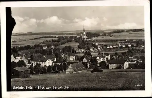 Ak Schleiz im Vogtland Thüringen, Blick zur Bergkirche