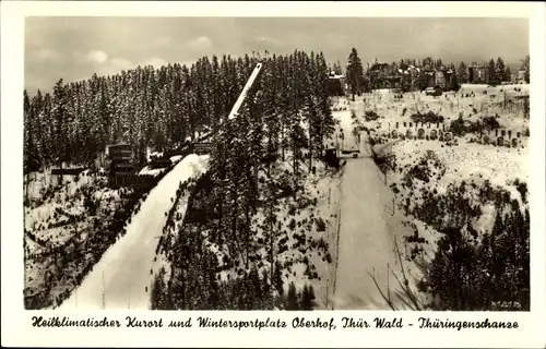 Ak Oberhof im Thüringer Wald, Thüringenschanze, Winter
