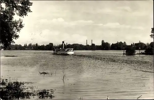 Ak Brandenburg an der Havel, Plauer See mit Blick zum Ortsteil Kirchmöser