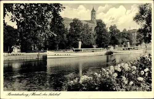 Ak Brandenburg an der Havel, Am Salzhof