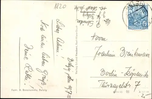 Ak Bad Belzig in Brandenburg, Blick vom Turm, Panorama