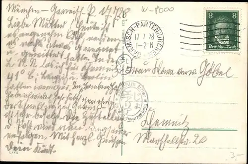 Ak München, Promenadenplatz, Blick auf die Frauenkirche