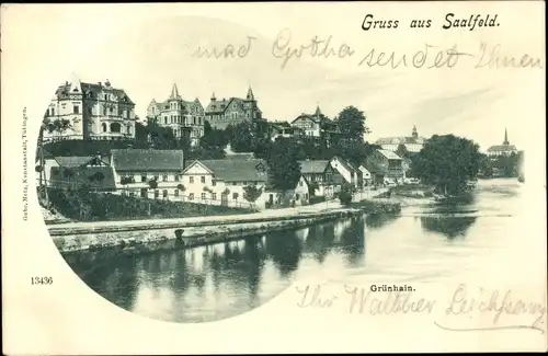 Ak Saalfeld an der Saale, Grünhain