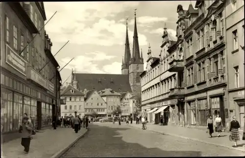 Ak Saalfeld an der Saale Thüringen, Blick zum Markt