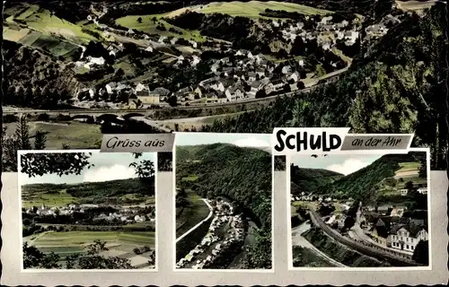 Ak Schuld an der Ahr, Panorama, Teilansichten
