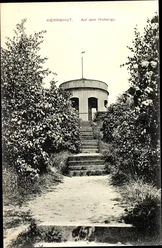 Ak Herrnhut in der Oberlausitz, Partie auf dem Hutberg