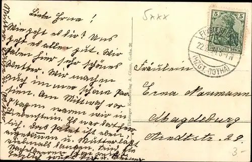 Ak Personen in Thüringer Volkstrachten