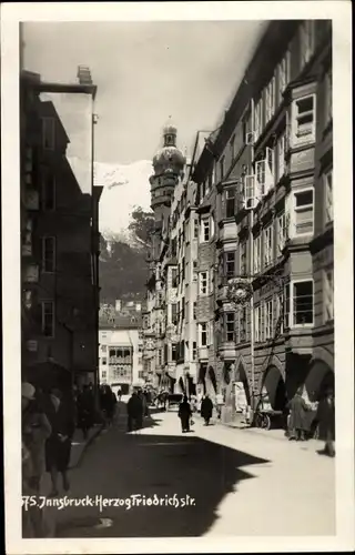 Ak Innsbruck in Tirol, Herzog Friedrich Str.