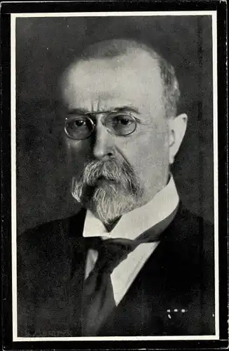 Ak Tomáš Garrigue Masaryk, Erste Präsident