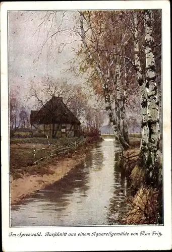 Künstler Ak Fritz, Max, Spreewaldidyll
