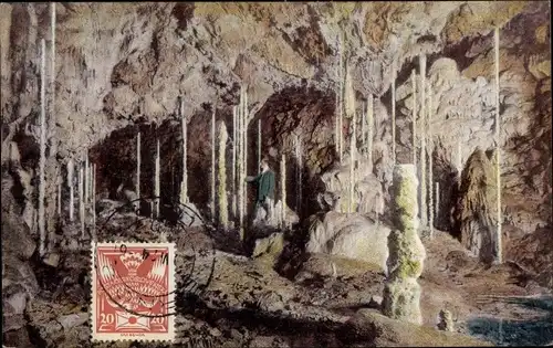 Ak Tschechien, Die Katharinengrotte, Das Stalagmitenwäldchen