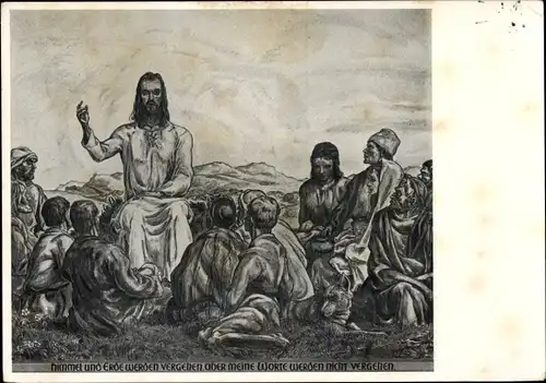 Künstler Ak Christus, das lebendige Wort