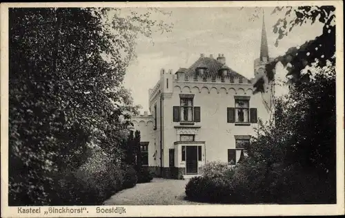 Ak Soestdijk Utrecht Niederlande, Kasteel Binckhorst