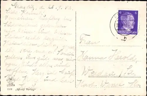 Ak Kraslice Graslitz Räumertal Reg Karlsbad, Panorama vom Ort