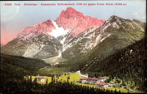 Ak Belluno Veneto, Dolomiten, Ampezzotal, Croda Rossa