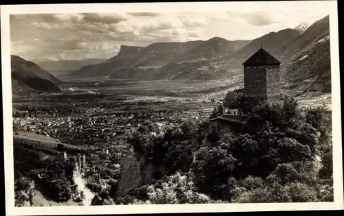 Ak Meran Merano Südtirol, Gesamtansicht