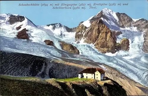 Ak Solda in Südtirol, Schaubachhütte, Königsspitze, Kreilspitze