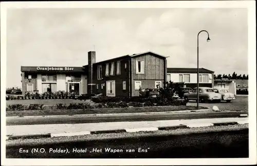 Ak Ens Noordoostpolder Flevoland, Hotel Het Wapen van Ens