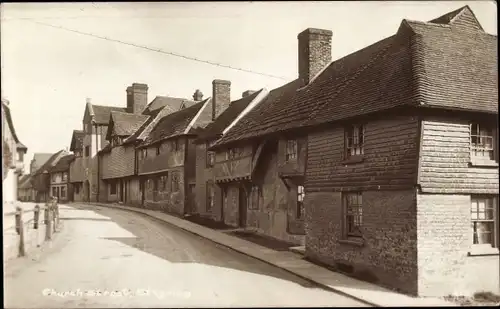 Ak Steyning Horsham West Sussex England, Church Street