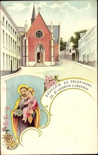 Ak Louvain Leuven Flämisch Brabant, Souvenir du Pelerinage de St. Joseph, Heilige