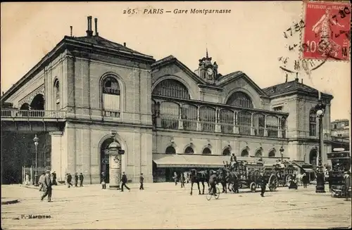 Ak Paris, La Gare Montparnasse