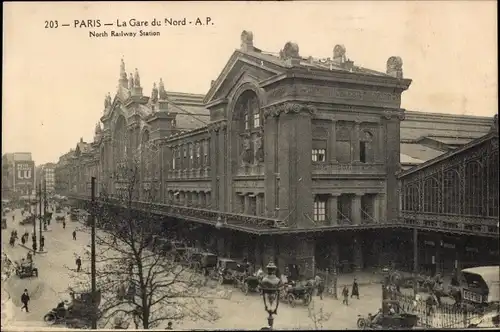 Ak Paris X, La Gare du Nord