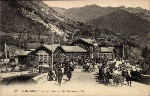 Ak Cauterets Hautes Pyrénées, La Gare