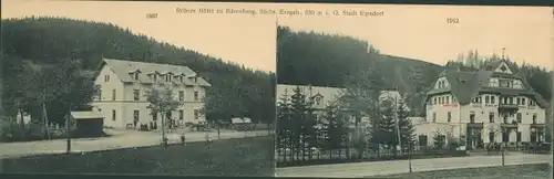 Klapp Ak Bärenburg Altenberg im Erzgebirge, Kipsdorf, Röbers Hotel zu Bärenburg