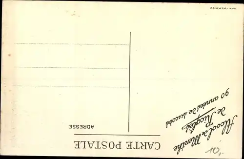 Künstler Ak Edmond Audran, La Mascotte, Le Théâtre Lyrique, Maison de Ricqles, Alcool de Menthe