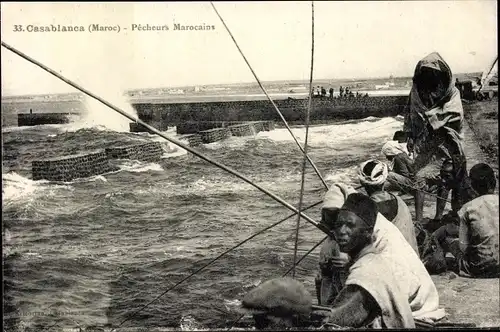 Ak Casablanca Marokko, Pêcheurs Marocains