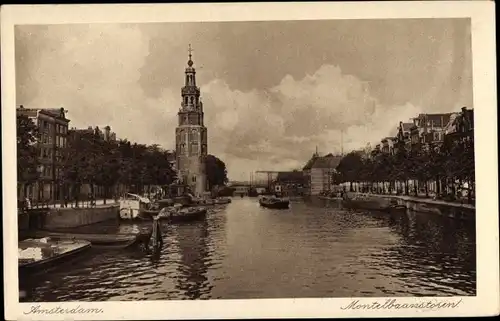 Ak Amsterdam Nordholland Niederlande, Montelbaanstoren
