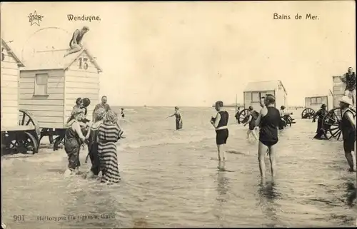 Ak Wenduine Wenduyne De Haan Westflandern, Bains de Mer
