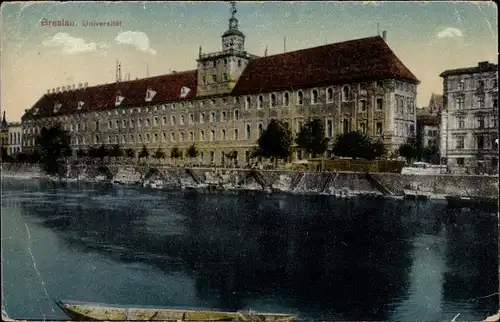 Ak Wrocław Breslau Schlesien, Universität