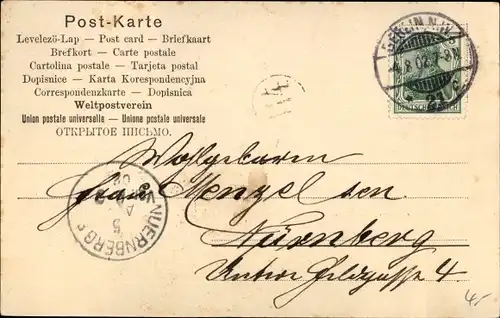 Ak Berlin Mitte, Kaiser-Wilhelm-Straße, Kutsche