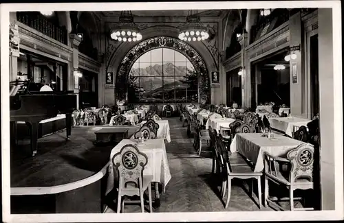 Ak Berlin Tiergarten, Potsdamer Platz, Haus Vaterland, Kempinski, Innenansicht, Löwenbräu