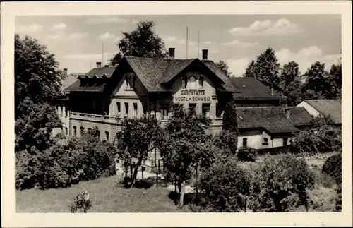 Ak Jocketa Pöhl im Vogtland, Gaststätte und Bahnhofshotel Vogtländische Schweiz