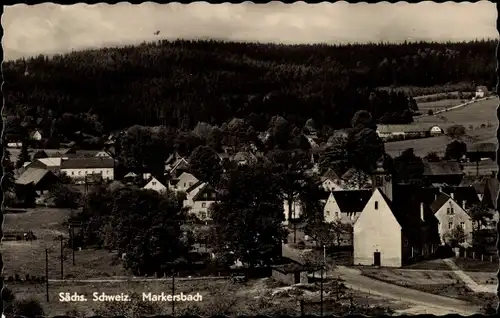 Ak Markersbach Bad Gottleuba in Sachsen, Ortsansicht