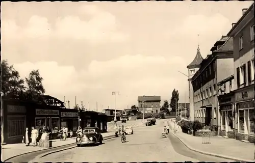 Ak Heidenau in Sachsen, Bahnhofstraße, Auto