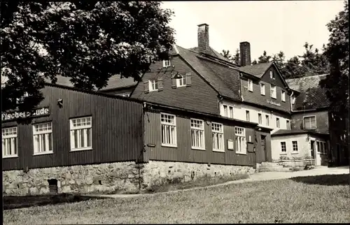 Ak Holzhau Rechenberg Bienenmühle Erzgebirge, Fischerbaude, FDGB-Vertragshaus und HO-Gaststätte