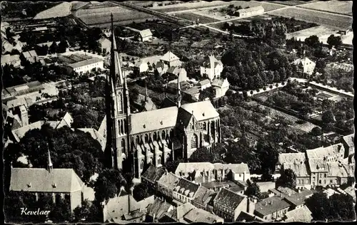 Ak Kevelaer am Niederrhein, Fliegeraufnahme mit Marien Basilika