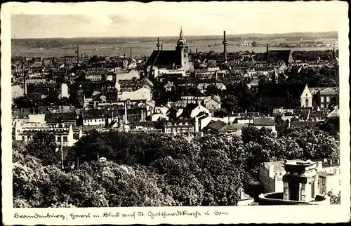 Ak Brandenburg an der Havel, Blick auf St. Gotthardtkirche und Dom