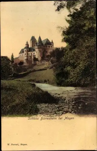 Ak St. Johann bei Mayen in der Eifel, Schloss Bürresheim