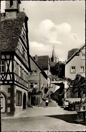 Ak Külsheim in Baden, Aufgang zur Kirche