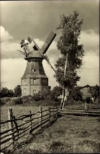 Ak Ostseebad Graal Müritz, Alte Windmühle in Graal