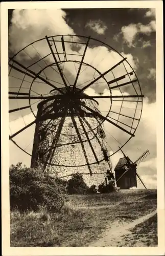 Ak Eckartsberga Burgenlandkreis, Historische Mühlen