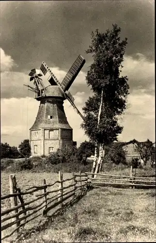 Ak Ostseebad Graal Müritz, Alte Windmühle in Graal